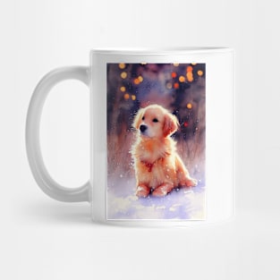 Watercolor golden retriever Mug